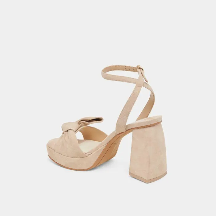 Heels Shop Dolce Vita Pacie Heels Camel Suede Camel Suede