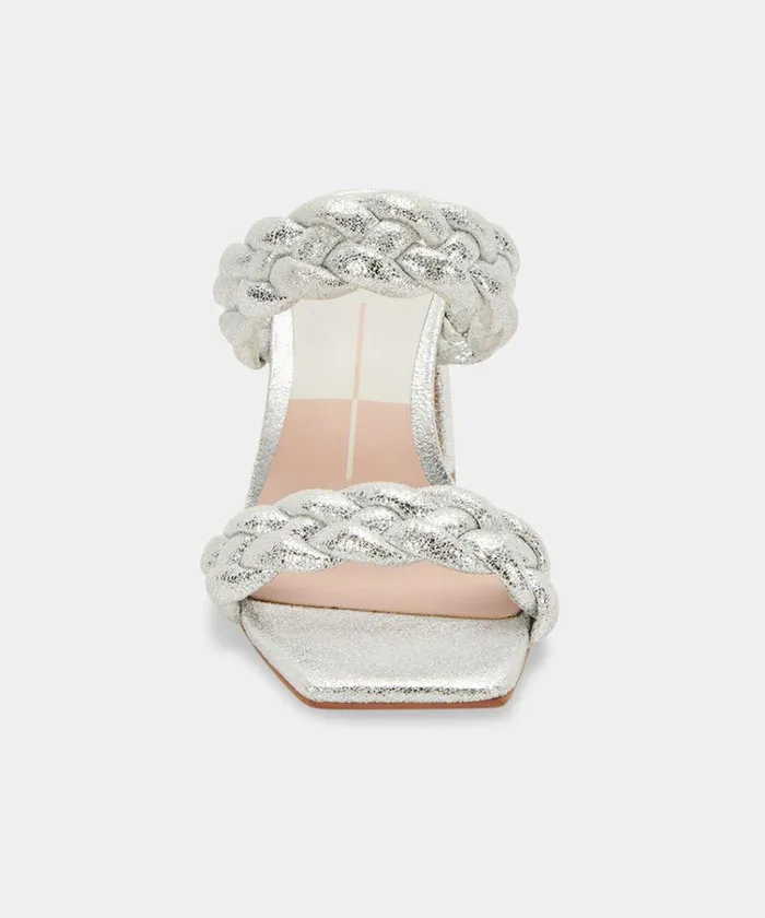 Heels Shop Dolce Vita Paily Heels Silver Metallic Stella Suede Silver Metallic Stella Suede