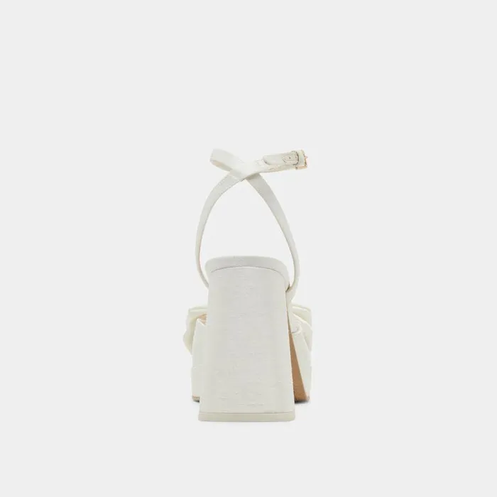 Heels Shop Dolce Vita Patton Heels Ivory Satin Ivory Satin