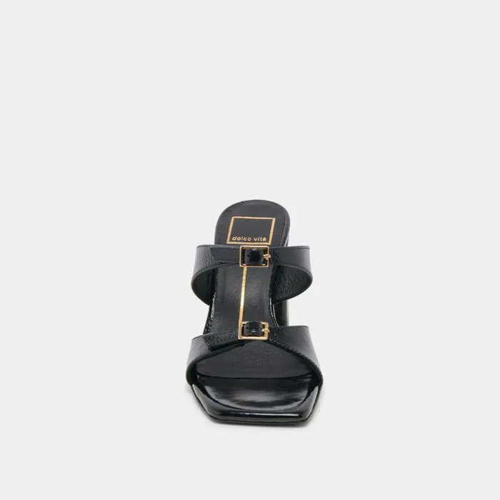 Heels Shop Dolce Vita Shane Heels Midnight Crinkle Patent Midnight Crinkle Patent