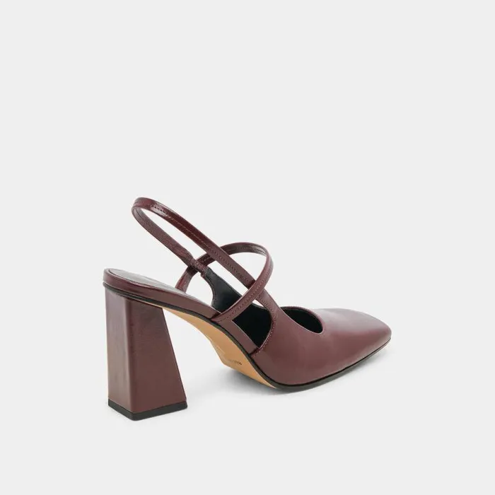 Heels Shop Dolce Vita Soyer Heels Burgundy Crinkle Patent Burgundy Crinkle Patent