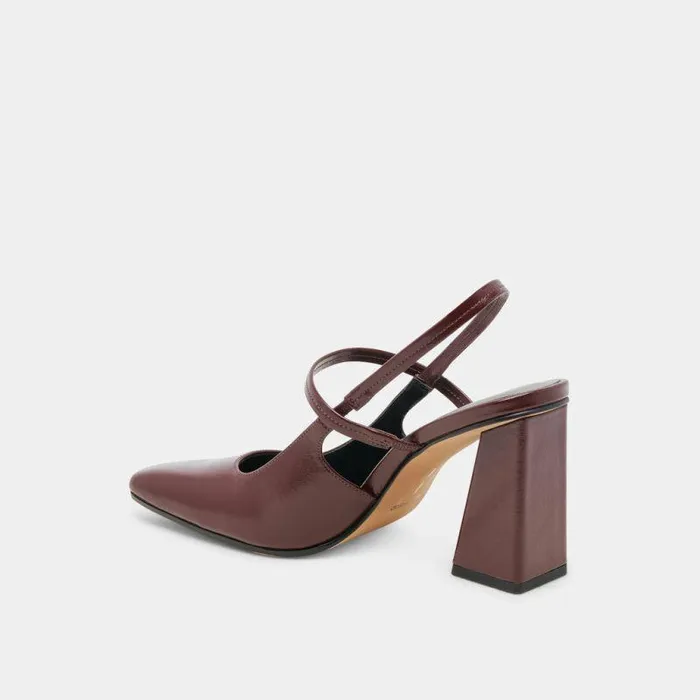 Heels Shop Dolce Vita Soyer Heels Burgundy Crinkle Patent Burgundy Crinkle Patent