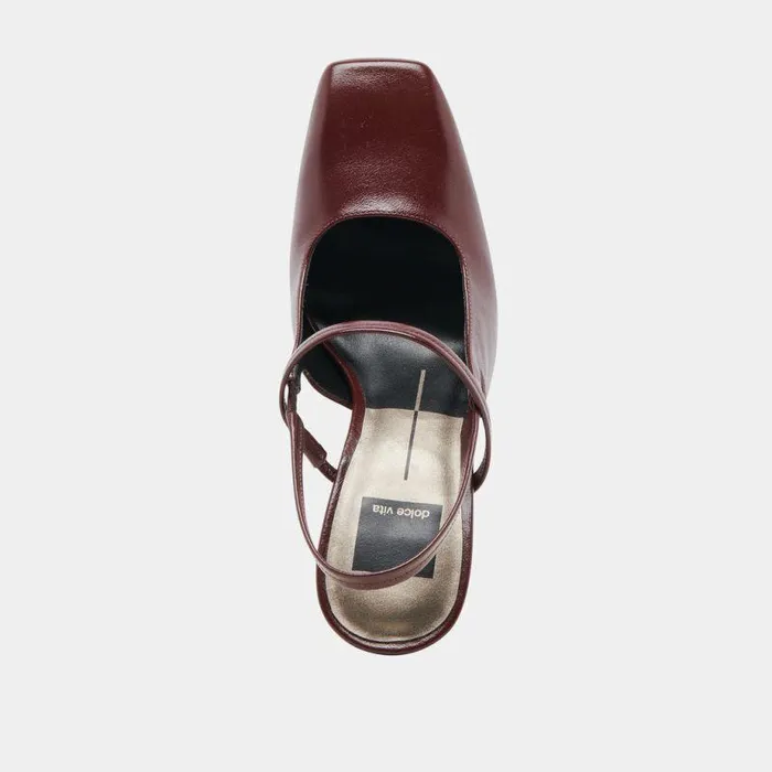 Heels Shop Dolce Vita Soyer Heels Burgundy Crinkle Patent Burgundy Crinkle Patent