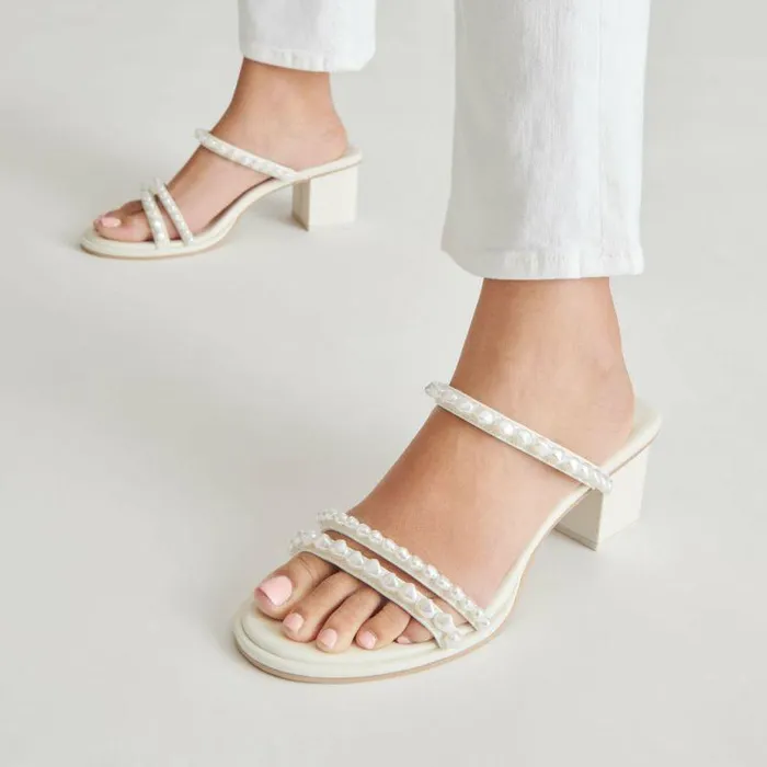 Heels Shop Dolce Vita Tinker Pearl Heels Vanilla Pearls Vanilla Pearls