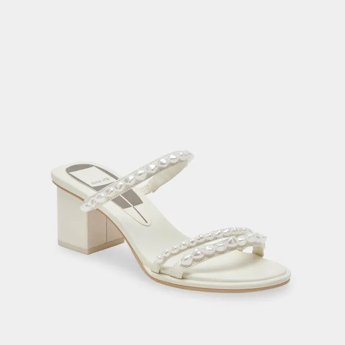 Heels Shop Dolce Vita Tinker Pearl Heels Vanilla Pearls Vanilla Pearls