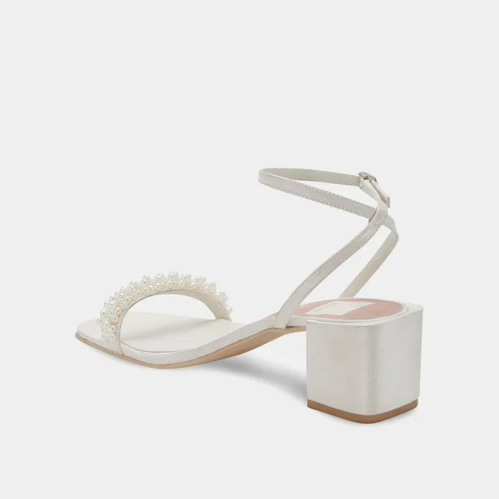 Heels Shop Dolce Vita Zalima Heels Vanilla Pearls Vanilla Pearls