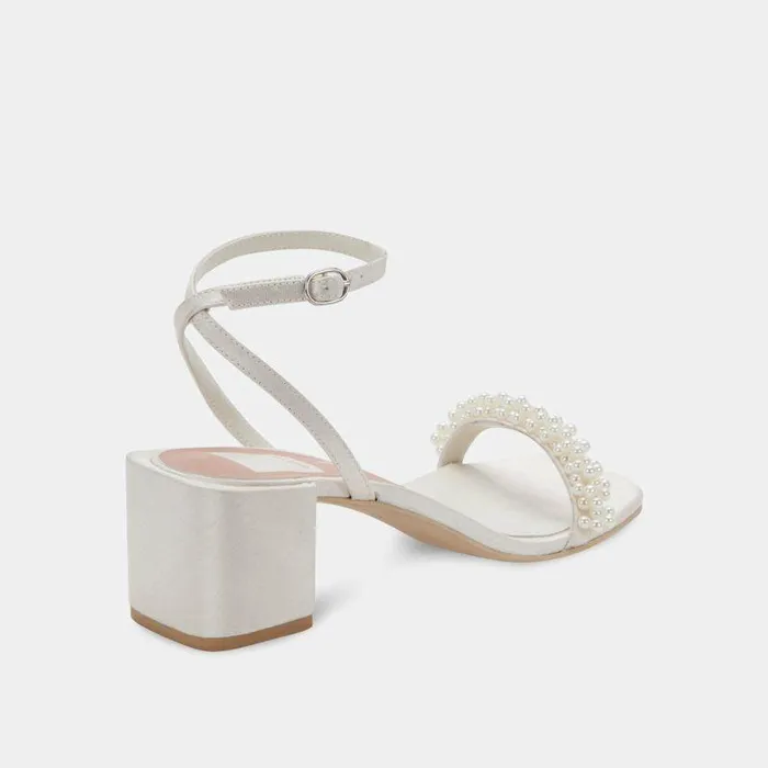 Heels Shop Dolce Vita Zalima Heels Vanilla Pearls Vanilla Pearls