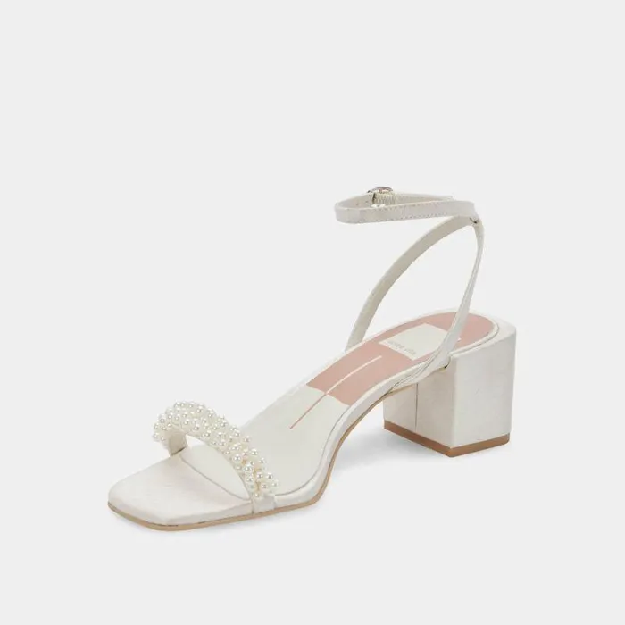 Heels Shop Dolce Vita Zalima Heels Vanilla Pearls Vanilla Pearls