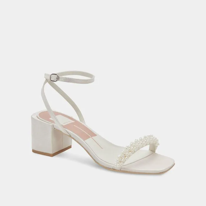 Heels Shop Dolce Vita Zalima Heels Vanilla Pearls Vanilla Pearls