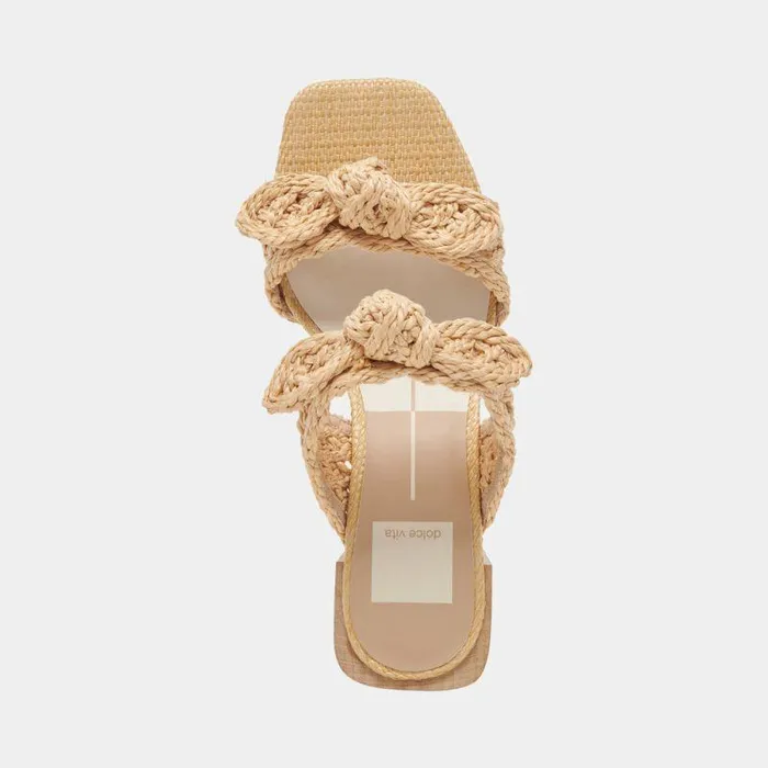 Heels Shop Dolce Vita Zemmie Sandals Lt Natural Raffia Lt Natural Raffia