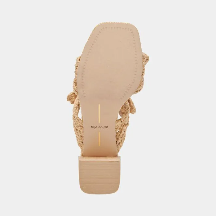 Heels Shop Dolce Vita Zemmie Sandals Lt Natural Raffia Lt Natural Raffia