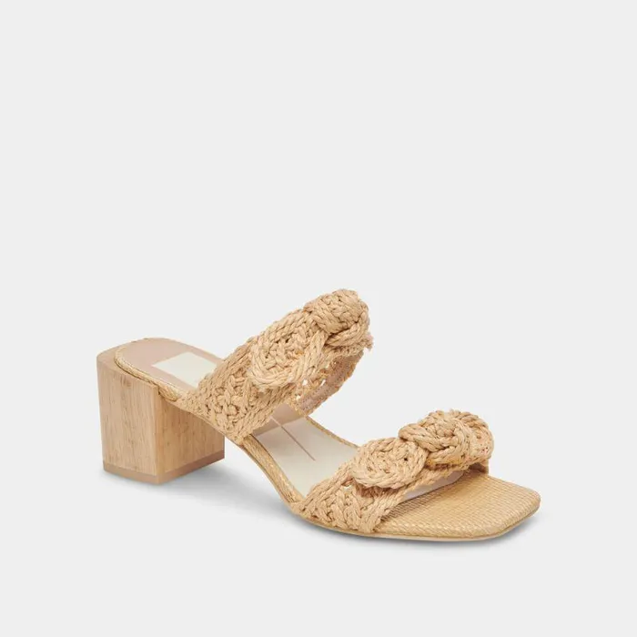 Heels Shop Dolce Vita Zemmie Sandals Lt Natural Raffia Lt Natural Raffia