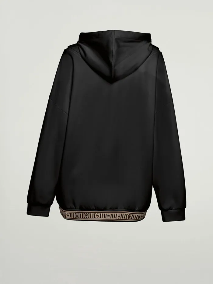 Hooded Sweater Black Women Wolford Tops