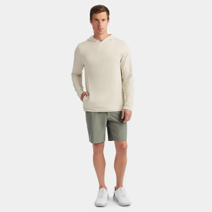 Hoodies and Tees Men GFORE BRUSHED BACK TECH HOODIE Stone