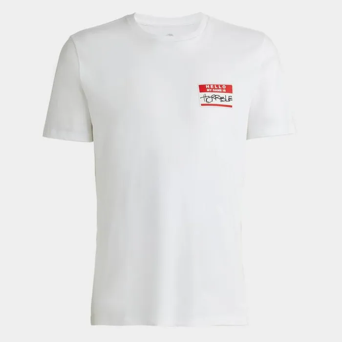 Hoodies and Tees Men GFORE HELLO MY NAME IS COTTON TEE Snow
