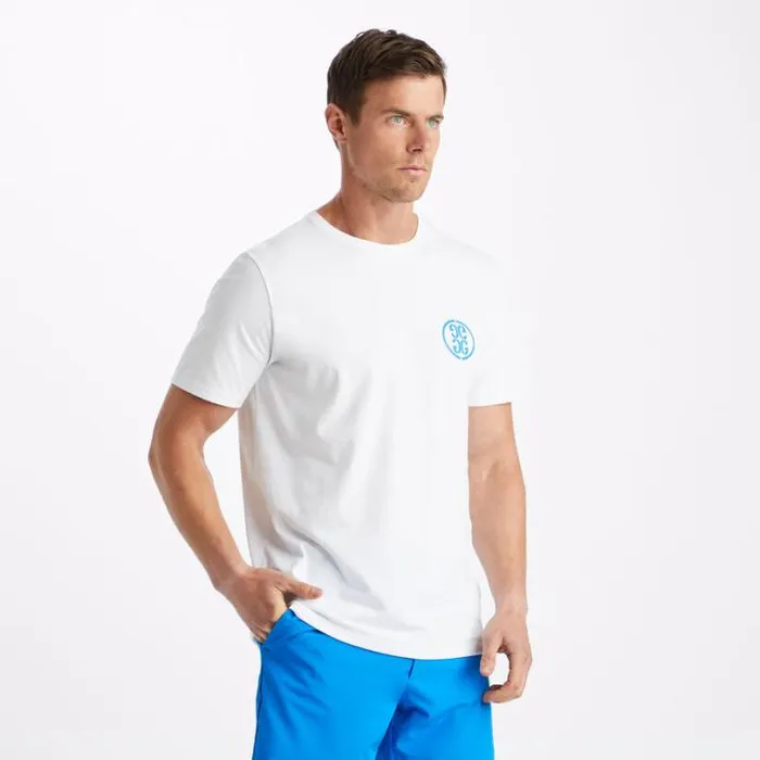 Hoodies and Tees Men GFORE LIMITED EDITION WORDS COTTON TEE Snow