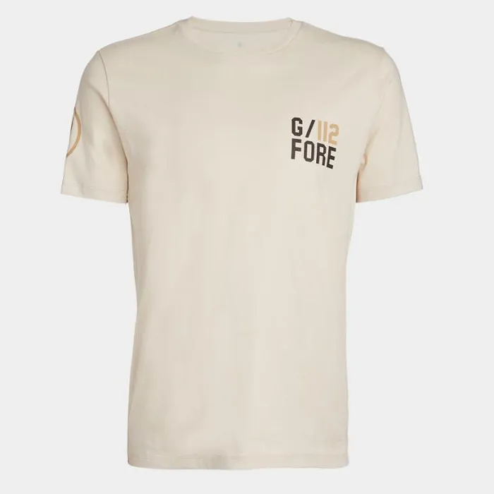 Hoodies and Tees Men GFORE SHOTS COTTON TEE Stone