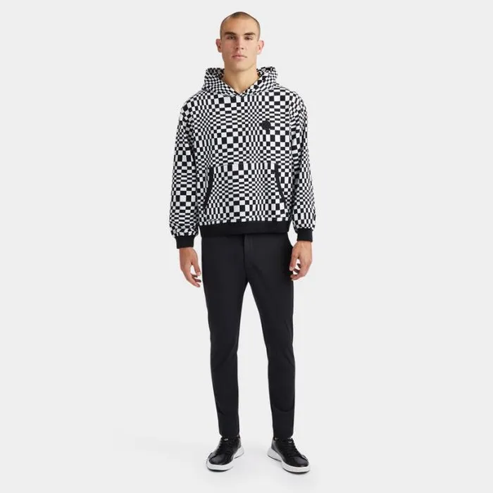 Hoodies and Tees MenWomen GFORE DISTORTED CHECK UNISEX FRENCH TERRY HOODIE Snow