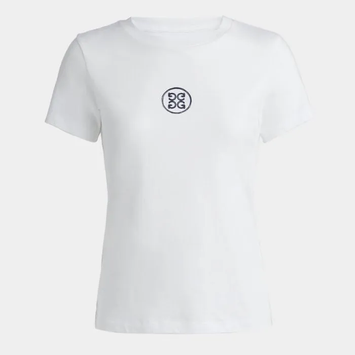Hoodies and Tees Women GFORE GRADIENT APRS GOLF COTTON TEE Snow