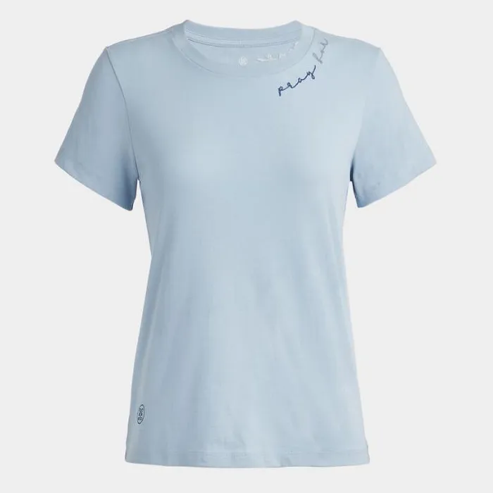 Hoodies and Tees Women GFORE PRAY FOR BIRDIES COTTON TEE Drizzle