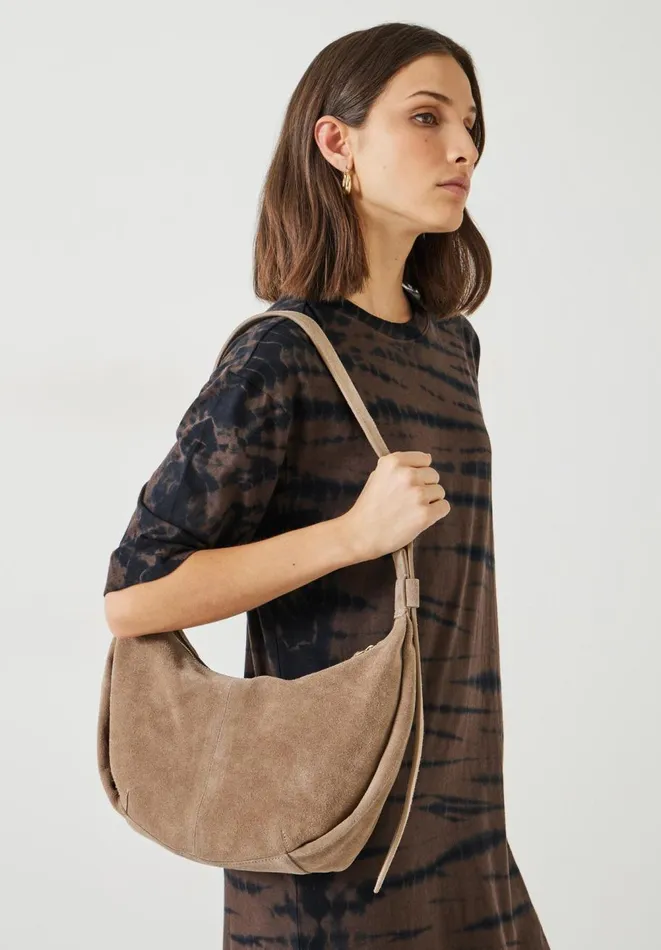 Hush Bags Women Lydia Scoop Crossbody Bag Light Tan Hush Bags Women Lydia Scoop Crossbody Bag Light Tan