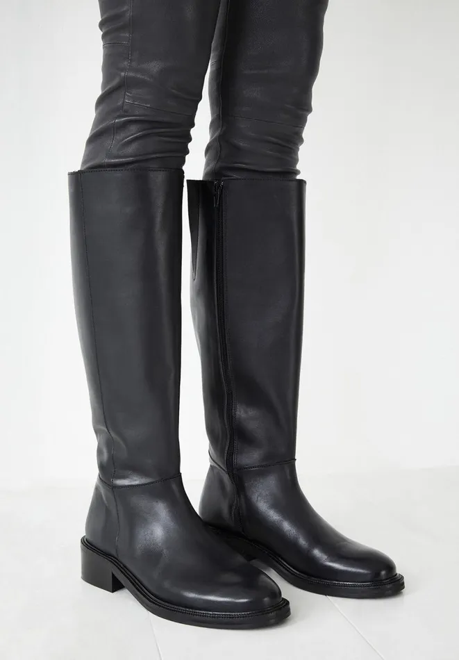 Hush Boots Women Cooper Leather Boots Black Hush Boots Women Cooper Leather Boots Black