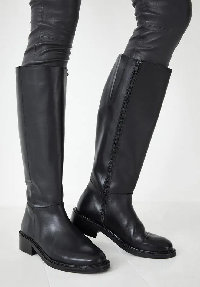 Hush Boots Women Cooper Leather Boots Black Hush Boots Women Cooper Leather Boots Black