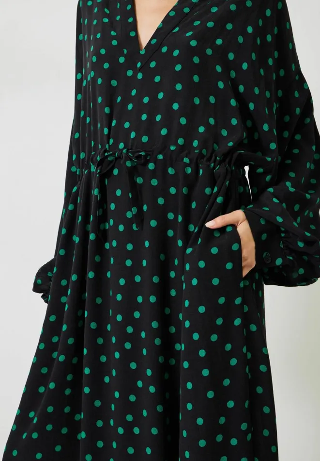 Hush Dresses Women Aimee Oversized Maxi Dress Polka Dots Green Hush Dresses Women Aimee Oversized Maxi Dress Polka Dots Green