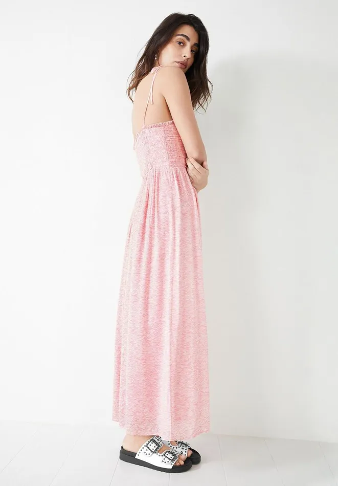 Hush Dresses Women Alessia Stripe Midi Dress Pink Little Lines Hush Dresses Women Alessia Stripe Midi Dress Pink Little Lines