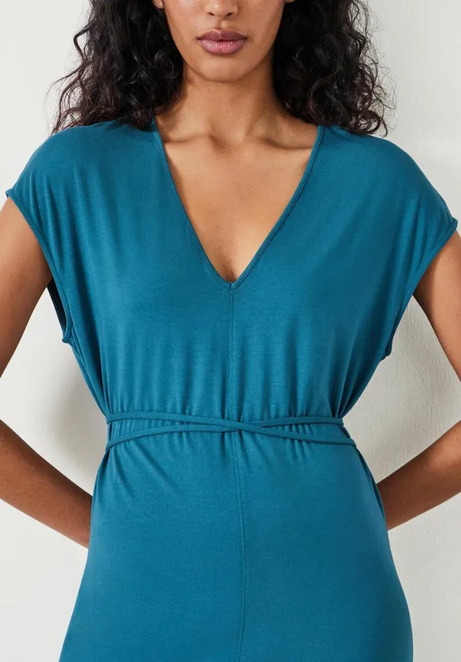 Hush Dresses Women Annabella Jersey Midi Dress Teal Green Hush Dresses Women Annabella Jersey Midi Dress Teal Green