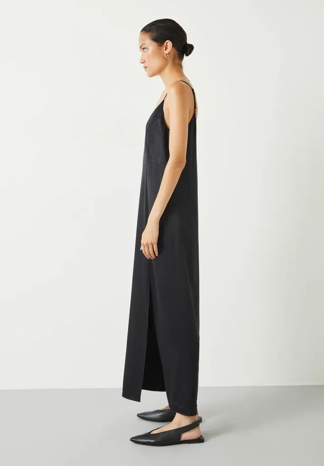 Hush Dresses Women Aria Split Midi Dress Black Hush Dresses Women Aria Split Midi Dress Black