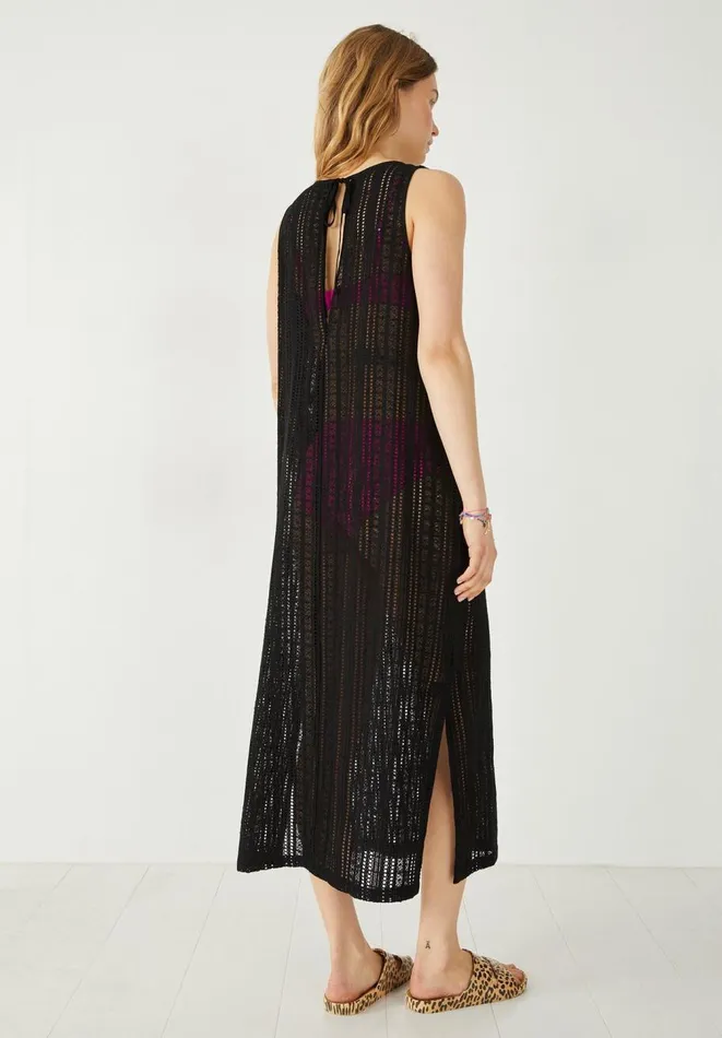 Hush Dresses Women Callista Crochet Maxi Dress Black Hush Dresses Women Callista Crochet Maxi Dress Black