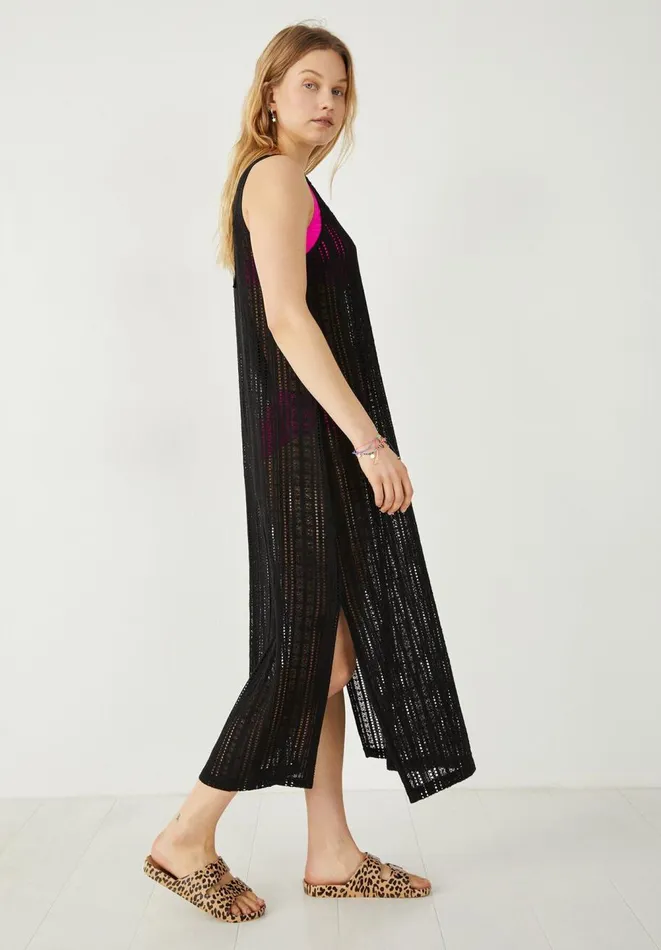 Hush Dresses Women Callista Crochet Maxi Dress Black Hush Dresses Women Callista Crochet Maxi Dress Black