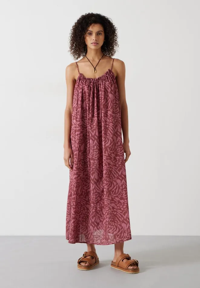 Hush Dresses Women Cally Oversized Cotton Slip Beach Dress Sunbaked Animal