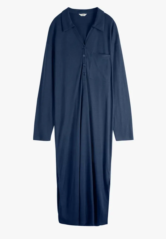 Hush Dresses Women Chesten Linen Blend Jersey Dress Midnight Navy Hush Dresses Women Chesten Linen Blend Jersey Dress Midnight Navy