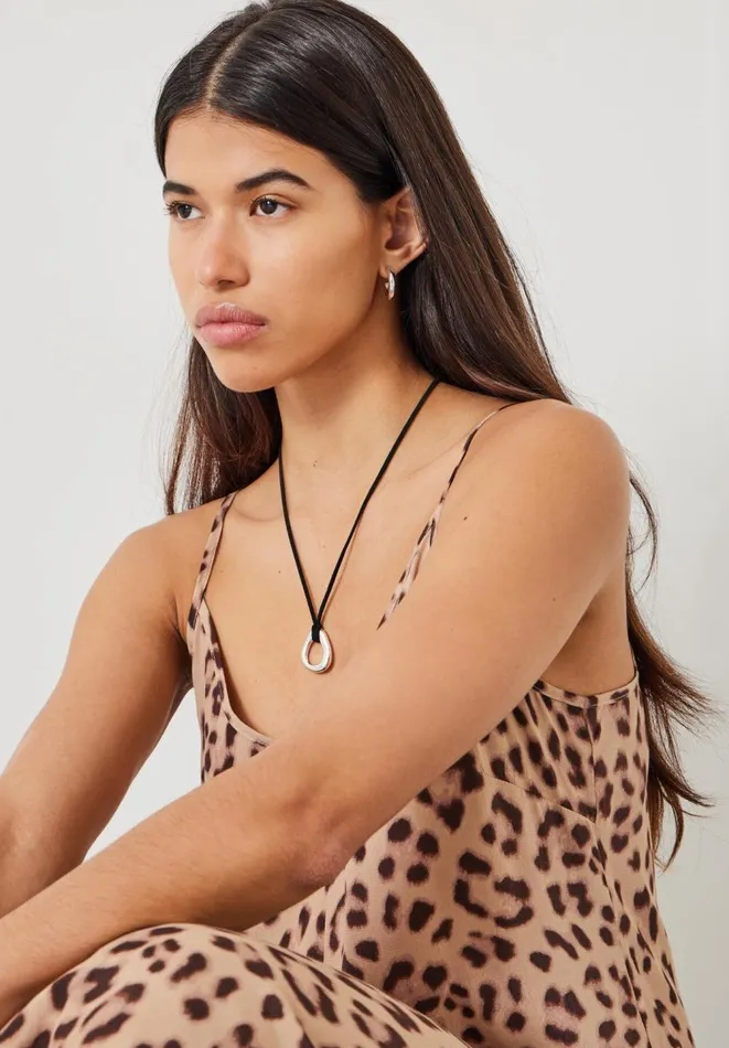 Hush Dresses Women Eloise Leopard Maxi Slip Dress Soft Animal Natural Hush Dresses Women Eloise Leopard Maxi Slip Dress Soft Animal Natural