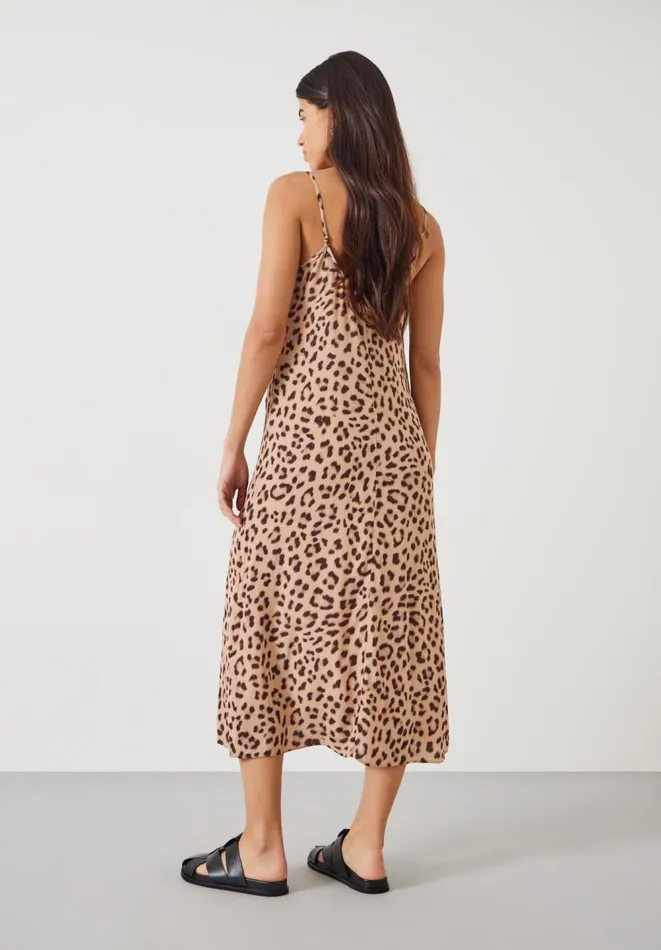Hush Dresses Women Eloise Leopard Maxi Slip Dress Soft Animal Natural Hush Dresses Women Eloise Leopard Maxi Slip Dress Soft Animal Natural