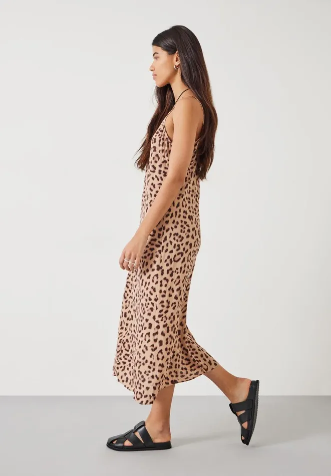 Hush Dresses Women Eloise Leopard Maxi Slip Dress Soft Animal Natural Hush Dresses Women Eloise Leopard Maxi Slip Dress Soft Animal Natural