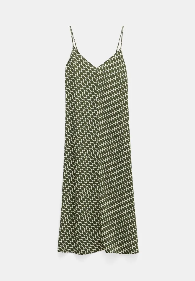 Hush Dresses Women Eloise Printed Maxi Slip Dress Geo Star Khaki Hush Dresses Women Eloise Printed Maxi Slip Dress Geo Star Khaki
