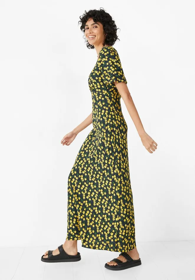 Hush Dresses Women Esther Midi Dress Cherries Yellowblack Hush Dresses Women Esther Midi Dress Cherries Yellowblack