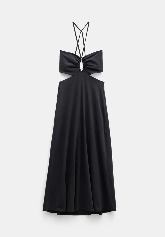 Hush Dresses Women Jemma Cotton Jersey Cutout Dress Black Hush Dresses Women Jemma Cotton Jersey Cutout Dress Black