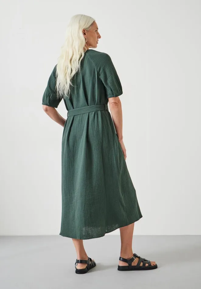 Hush Dresses Women Jessie Cotton Midi Dress Darkest Green Hush Dresses Women Jessie Cotton Midi Dress Darkest Green
