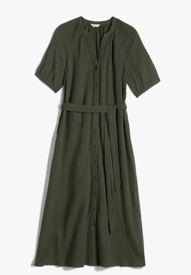 Hush Dresses Women Jessie Cotton Midi Dress Darkest Green Hush Dresses Women Jessie Cotton Midi Dress Darkest Green