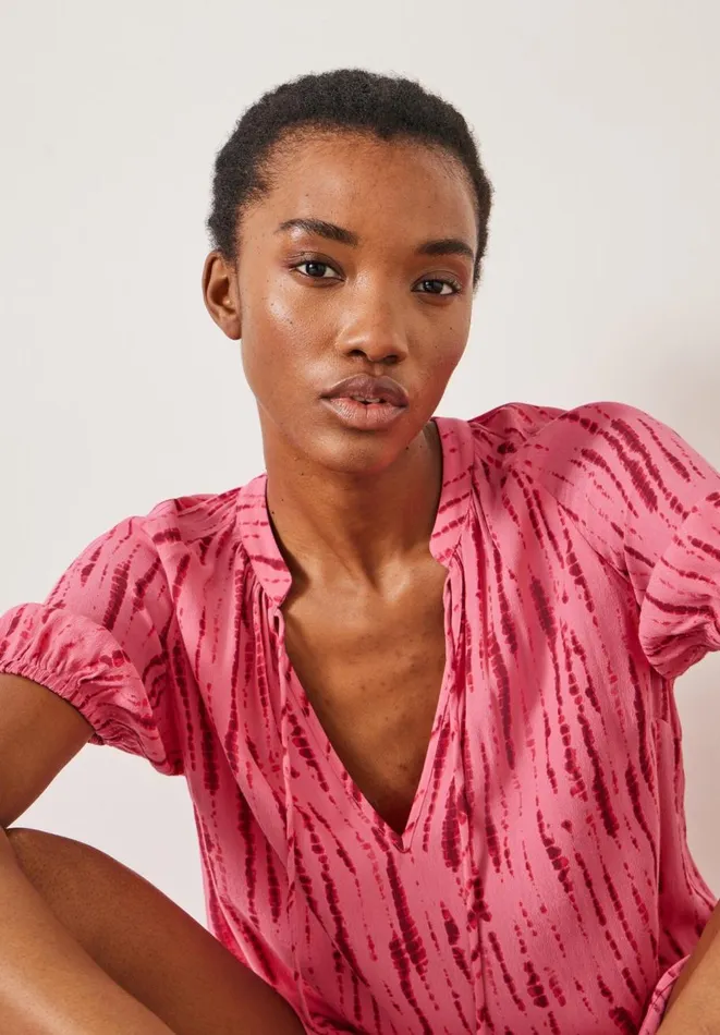 Hush Dresses Women Kailey Mini Dress Striped Tie Dye Pink Hush Dresses Women Kailey Mini Dress Striped Tie Dye Pink