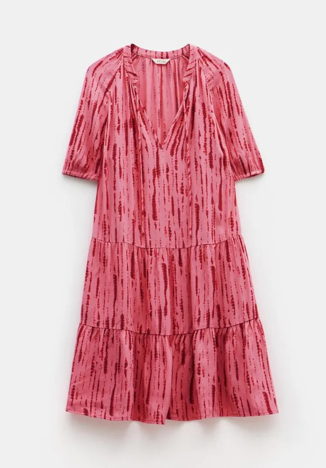 Hush Dresses Women Kailey Mini Dress Striped Tie Dye Pink Hush Dresses Women Kailey Mini Dress Striped Tie Dye Pink