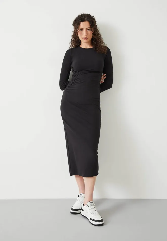 Hush Dresses Women Long Sleeve Midi Judy Dress Black