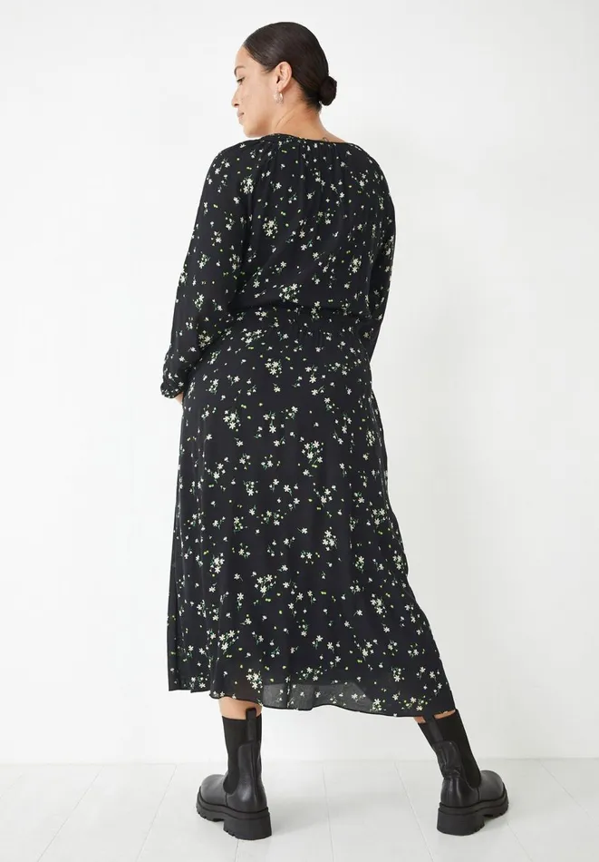 Hush Dresses Women Madelyn Midi Dress Scatter Floral Black Hush Dresses Women Madelyn Midi Dress Scatter Floral Black