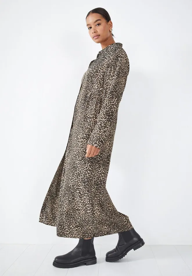 Hush Dresses Women Mae Midi Dress Speckled Ditsy Brown