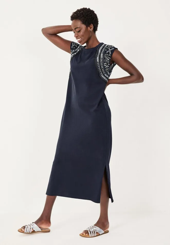 Hush Dresses Women Maree Embroidered Dress Midnight