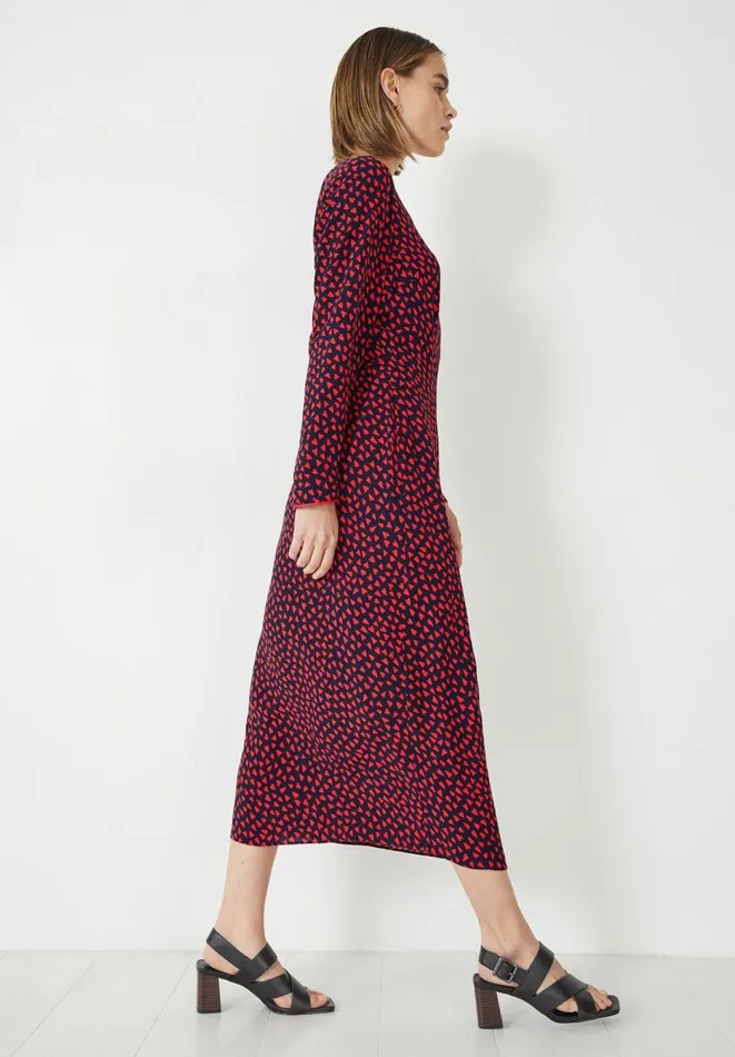 Hush Dresses Women Meghan Midi Wrap Dress Hearts Navyred Hush Dresses Women Meghan Midi Wrap Dress Hearts Navyred